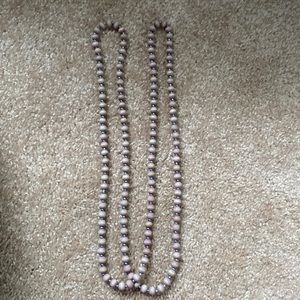 Purple beaded necklace